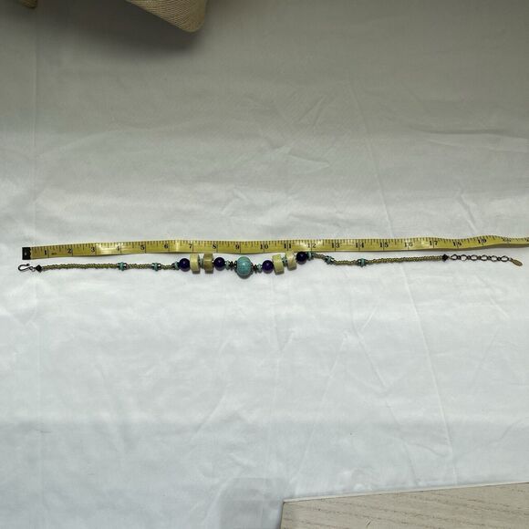 Carol Kent Semi-precious and glass beaded necklace - Picture 8 of 8